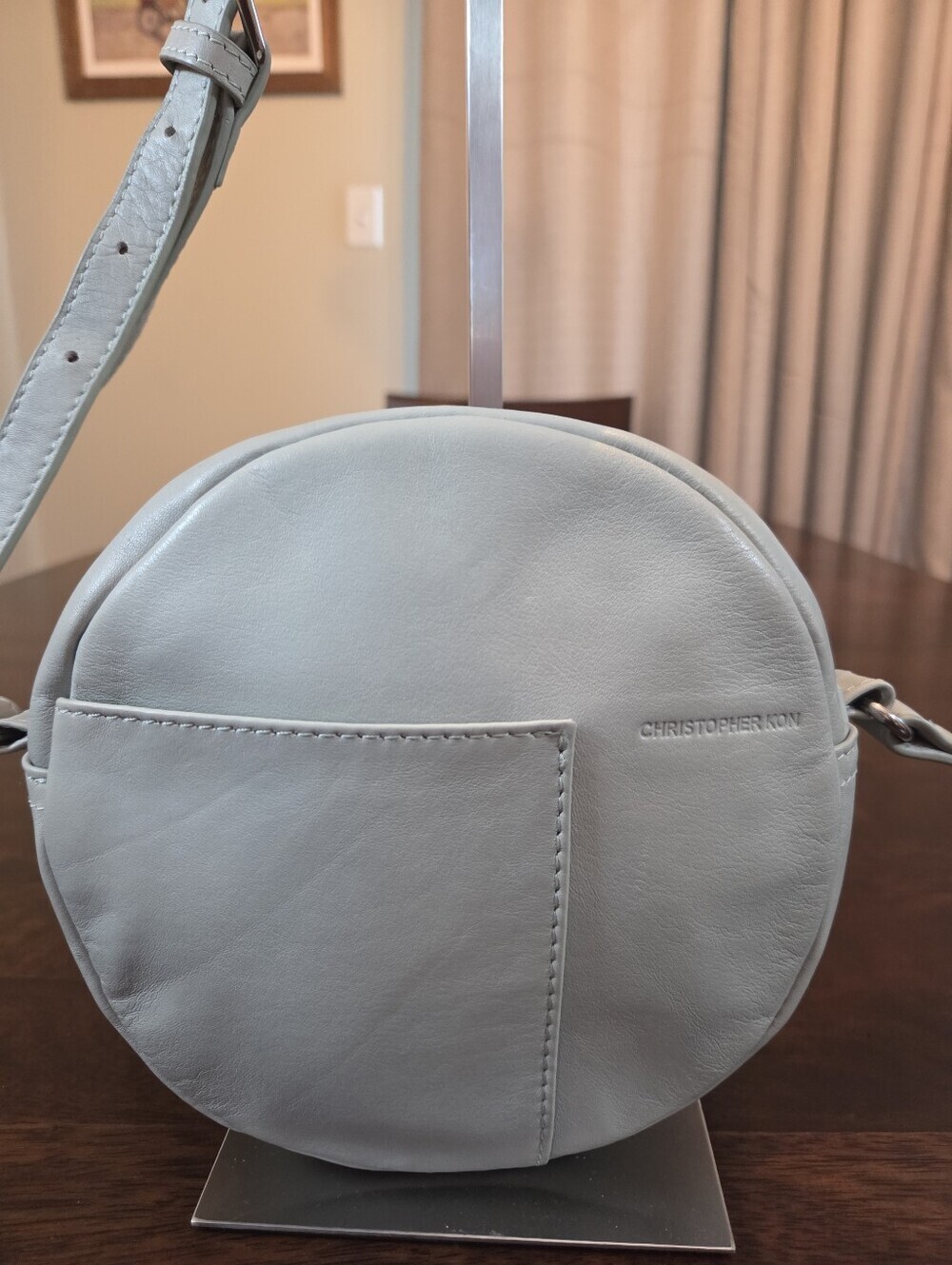 Christopher Kon Leather Crossbody Mini Bag Casual Boho Everyday Feminine Modern